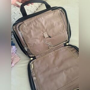 Bristol Black Quilted toiletries Bag